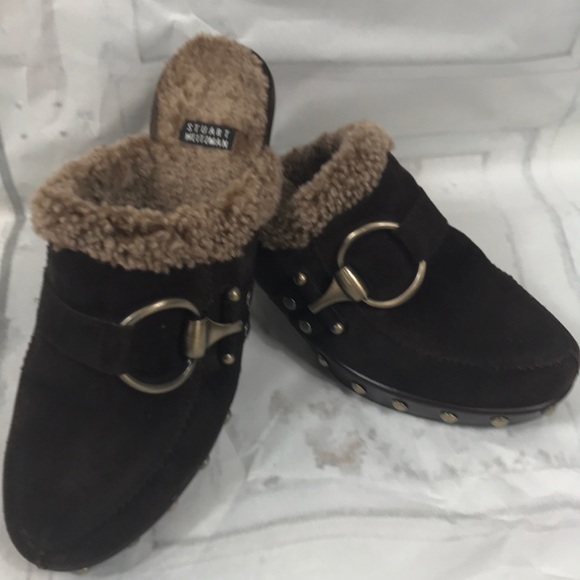 Size 6.5 Stuart weitzman Swede shoes. Brown - Picture 4 of 8